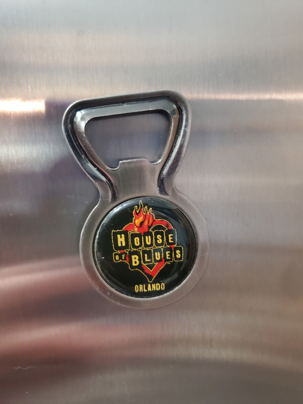 House of Blues Orlando Metal Bottle Opener Fridge Magnet - Picture 5 of 7